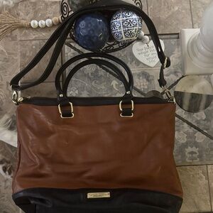 Steve Madden Brown and Black Tote Bag